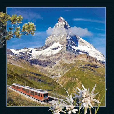Alps 3D Card Matterhorn