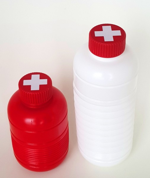 Squeasy Bottle White with Swiss Cross Cap