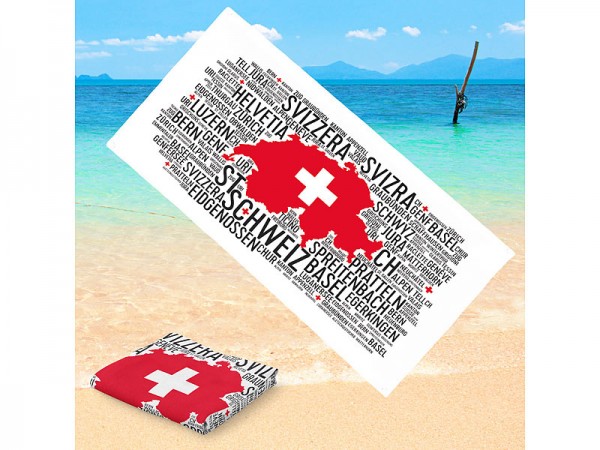 Beach Towell Swiss Words